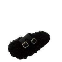 Plush & Rubber Fluffy slippers & breathable Pair