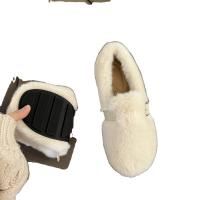 Plush & Rubber Women Moccasin Gommino & thermal Solid Pair