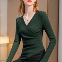 Modal Waist-controlled & Slim Women Long Sleeve T-shirt irregular Solid PC