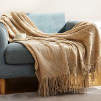 Acrylic Tassels Blanket & thermal Solid PC