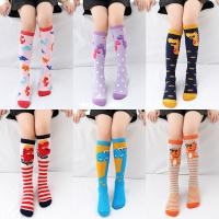 Algodón Calcetines para la rodilla para niños, impreso, patrón diferente para la elección, más colores para elegir, 3Pares/Bolso,  Bolso