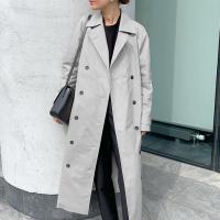 Polyester Women Overcoat slimming patchwork Solid PC