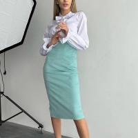 Polyester Slim Package Hip Skirt Solid PC