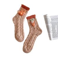 Coral Fleece Women Ankle Sock thermal jacquard : Lot