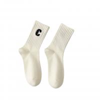 Cotton Unisex Ankle Socks sweat absorption letter : Lot