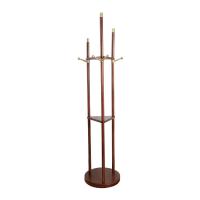 Wood Multifunction Clothes Hanging Rack brown PC