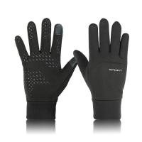 Polyester windproof & Waterproof Riding Glove can touch screen & anti-skidding & thermal letter Pair
