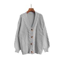 Mixed Fabric & Polyester Women Cardigan & loose knitted PC