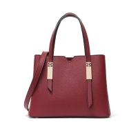 Leather Handbag attached with hanging strap Solid PC