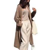 Cotton Women Coat mid-long style & thicken & loose knitted Solid : PC
