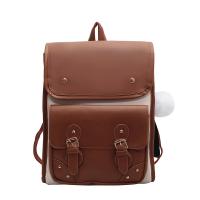 PU Leather Backpack soft surface & studded Solid PC