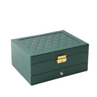 Leather Jewelry Storage Case for storage & double layer PC