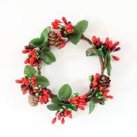 PVC & Polyester Creative & DIY Christmas Wreath for home decoration PC
