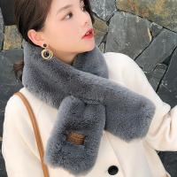 Plush Women Scarf thermal Solid PC
