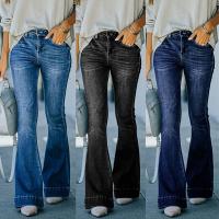 Denim Slim & High Waist Women Jeans Solid PC