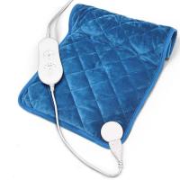 Crystal Velvet Electric Heating Blanket different power plug style for choose & washable & thermal Solid blue PC