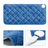 Crystal Velvet Multifunction Electric Heating Blanket different power plug style for choose & thermal Solid blue PC