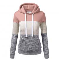 Spandex & Cotton Plus Size Women Sweatshirts & with pocket plain dyed Colour Matching PC