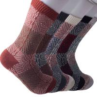 Cotton Men Ankle Sock thermal jacquard geometric : Pair