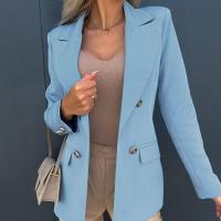 Spandex & Cotton Women Suit Coat mid-long style Solid PC