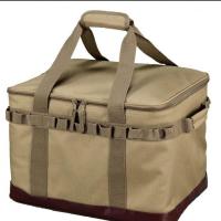 Polyester and Cotton & Canvas foldable Storage Bag dustproof & large capacity & portable plain dyed Solid khaki PC