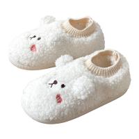 Plush Fluffy slippers & anti-skidding & thermal PVC plain dyed Cartoon Lot