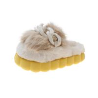 Plush Fluffy slippers & anti-skidding & thermal EVA plain dyed Solid Lot