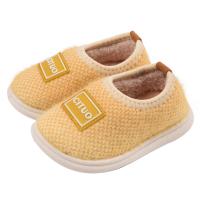 Cotton Cloth Children Slippers & anti-skidding & thermal Thermo Plastic Rubber plain dyed Solid Pair