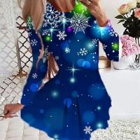 Polyester Christmas costume One-piece Dress slimming  PC