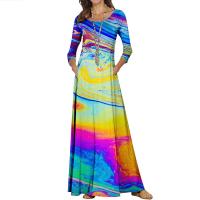 Polyester Einteiliges Kleid, Gedruckt, unterschiedliches Muster zur Auswahl,  Stück