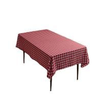 Polyester and Cotton Table Cloth dustproof & hardwearing & christmas design & anti-skidding plaid PC