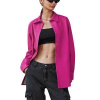 PU Leather Women Coat & loose patchwork Solid PC