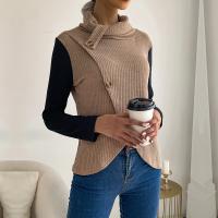 Polyester Women Long Sleeve Blouses slimming knitted PC