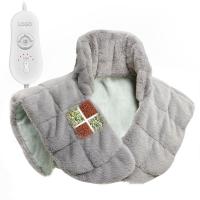 Crystal Velvet Soft Electric Warming Shawl different power plug style for choose & thermal Solid gray PC