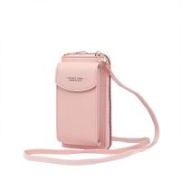PU Leather Cell Phone Bag attached with hanging strap & waterproof Solid PC