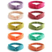 Knitted Cotton Hairband for women plain dyed Solid PC