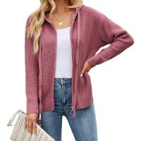 Acrylic Waist-controlled & Slim Sweater Coat knitted Solid PC