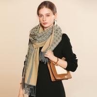 Polyester Tassels Women Scarf double-sided & thermal printed PC