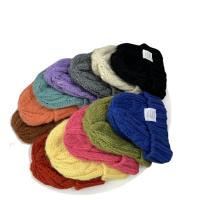 Acrylic Knitted Hat thermal & for women knitted Solid Lot