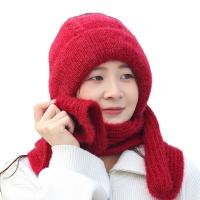 Polyester Knitted Hat thermal & for women Tie-dye Solid Lot