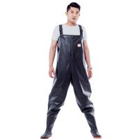 Rubber Wader Pants thicken & waterproof Solid black PC