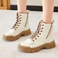 Synthetic Leather Women Martens Boots hardwearing Pair
