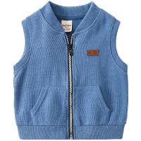 Cotton zipper & Slim Children Vest patchwork PC