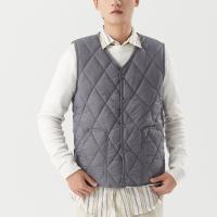 Polyamide & Nylon Plus Size Men Vest fleece & thermal & with pocket Argyle PC