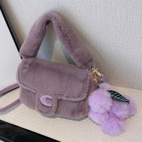 Plush Handbag with hanging ornament & soft surface & attached with hanging strap PC