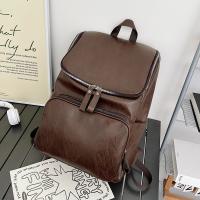 PU Leather Backpack large capacity & soft surface PC