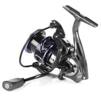 Metal & Carbon Fibre Fishing Reels purple and black PC