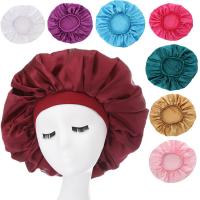 Polyester Mobcap for women plain dyed Solid PC