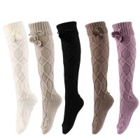 Cotton Women Knee Socks flexible & sweat absorption & breathable Solid : Pair