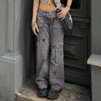 Algodón Mujer Jeans, gris,  trozo